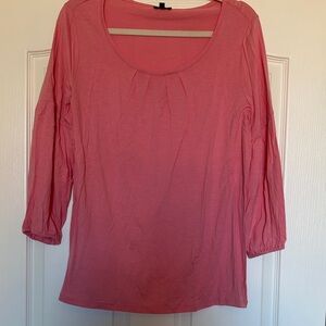 Talbots Coral pink Blouse sz X
